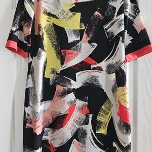 Karin Stevens Multicolor Abstract Dress